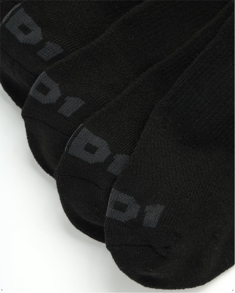 AND1 Men's Crew Socks - 12 Pack Performance Cushion Comfort Crew Socks - Breathable Athletic Socks for Men (6-12.5), Size 6-12.5, Black - Image 4